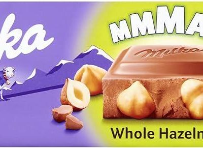 Шоколад молочний із фундуком Whole Hazelnuts Max Milka Швейцарія 270г
