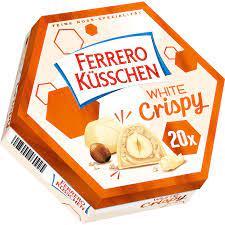 Цукерки FERRERO Küsschen WHITE CRISPY 172 г Німеччина