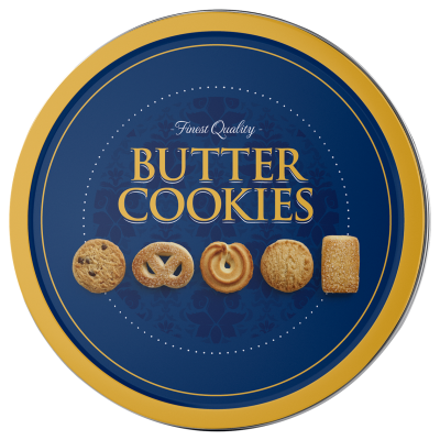 Печиво вершкове Butter Cookies Finest Quality в ж/б Данію 454 г