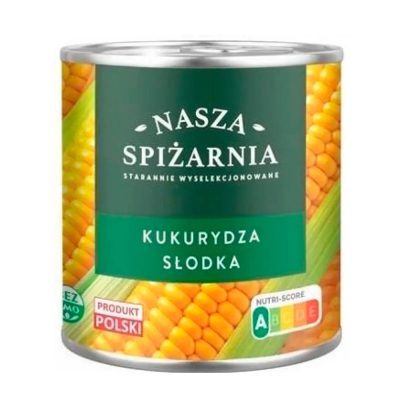 Кукурудза солодка консервована Nasza spizarnia, 340 г/285г Польща