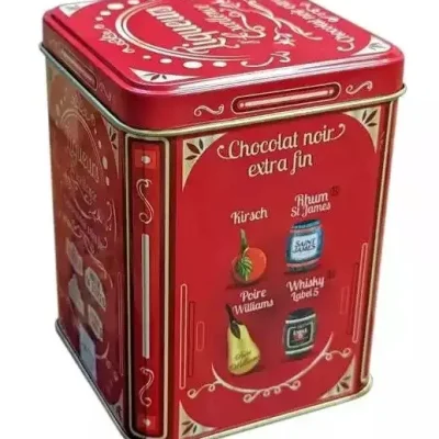 Шоколадні цукерки з преміальними лікерами Abtey Liqueurs d'Excellence tin of liqueurs in dark 250г Франция