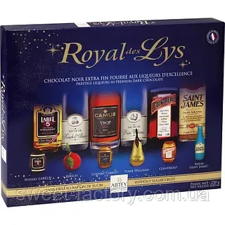 Цукерки шоколадні Пляшечки з лікером Abtey Royal des Lys 250 г Франція