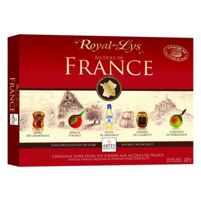 Цукерки шоколадні Abtey Royal des Lys Alcools de France 250 г Франція