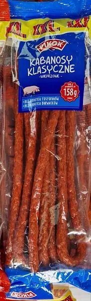 Ковбаски Кабаноски зі свинини Pikok KABANOSY 500 г Польща