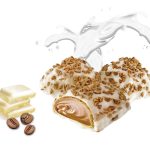 Вафельні цукерки з кавовою начинкою в білому шоколаді Happy Moka 140 г Польща