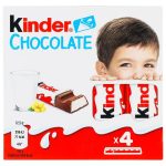 Шоколад молочний Kinder Chocolate з молочною начинкою 50г (4х12.5г) Німеччина