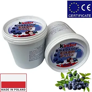 Шоколадна чорнично-карамельна паста (крем) Kinder blueberry Cream Pasta Польща 500г