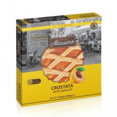 Тарт (Пиріг) з абрикосовим джемом Maestro Massimo Crostata whith apricot 350 г Італія