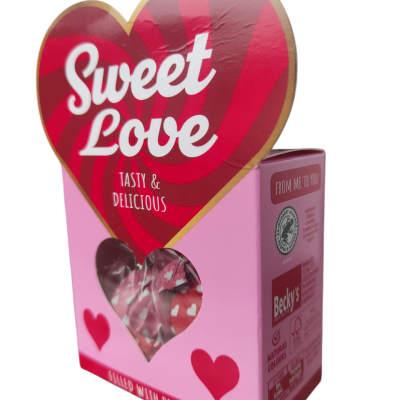 Шоколадні цукерки праліне з карамельною начинкою "Солодке кохання" Becky's Sweet love 50 г Нідерланди
