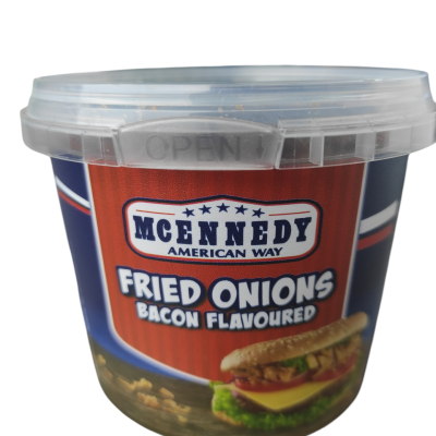 Хрусткий смажений лук зі смаком бекону Fried Onions Bacon Flavoured 100 г Німеччина