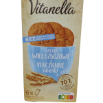 Печиво мультизернове без додавання цукру Vitanella (6х50г) 300 г Польща