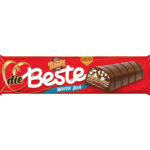 Вафельний батончик із кокосовою глазур'ю, кремом зі смаком лісового горіха та какао-начинкою з арахісом 55 г