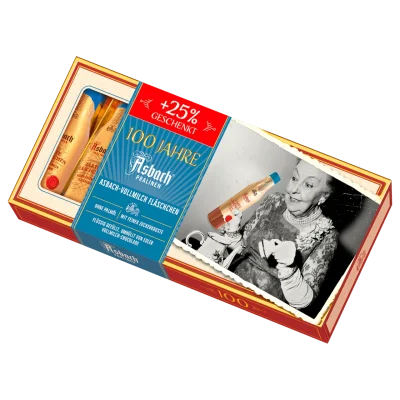 Цукерки з молочного шоколаду з бренді Asbach Pralinen Zarte Fläschen in Vollmilch-Chocolade 125 г Німеччина