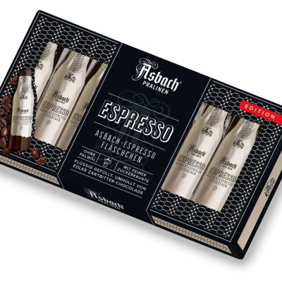 Цукерки з темного шоколаду еспресо-бренді Asbach-Espresso Fläschen Zartbitter 100 г Німеччина