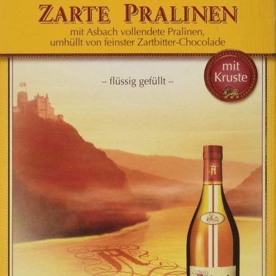 Цукерки праліне з темного шоколаду з бренді Asbach Zarte Pralinen 125 г Німеччина