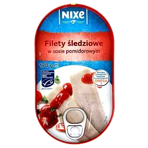Філе оселедця в помідорному соусі Nixe Filety Sledz w sosie pomidorowym Польща 170г