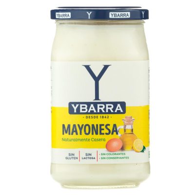 Майонез БЕЗ ГЛЮТЕНА, ЛАКТОЗИ, КОНСЕРВАНТОВ Yabarra Mayonesa 450 мл Іспанія