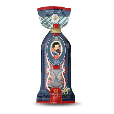 Апельсиновий марципан у молочному шоколаді Reber König Ludwig Kugel Німеччина (8 шт.) 160г