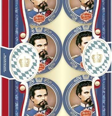 Апельсиновий марципан у молочному шоколаді Reber König Ludwig Kugel Німеччина (10 шт.) 200г