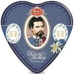 Апельсиновий марципан у молочному шоколаді König Ludwig Kugel 3er Herzdose Reber Німеччина (3шт) 60г