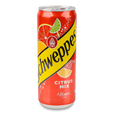 Напій Schweppes цитрус мікс 0,33 л ж/б Польща