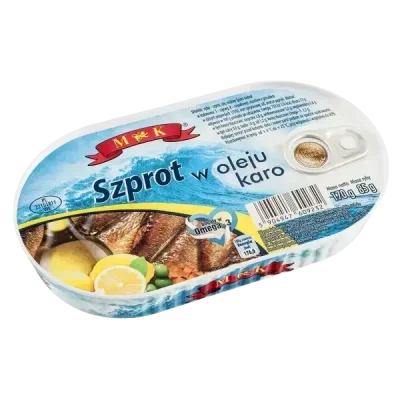 Шпроти в олії M&K Szprot w oleju karo Омега 3 170 г Польща
