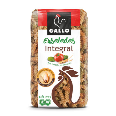 Макаронні вироби цілозернові з томатами та шпинатом Спіраль Gallo Integral 400 г Іспанія