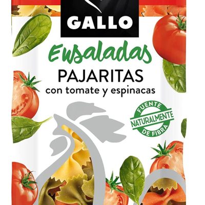 Макаронні вироби з томатами та шпинатом Бантики Gallo Ensaladas Pajaritas 450 г Іспанія