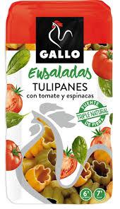 Макаронні вироби з томатами та шпинатом тюльпани Gallo Ensaladas Tulipanes 450 г Іспанія