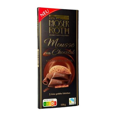 Шоколад чорний Moser Roth Mousse Au Chocolat Chocoladen-Truffel 150 г Німеччина
