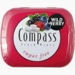 Льодяники БЕЗ САХАРА Лісова ягода Compass wild berry 14 г Німеччина