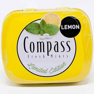Льодяники БЕЗ САХАРА Лимон Compass Lemon 14 г Німеччина