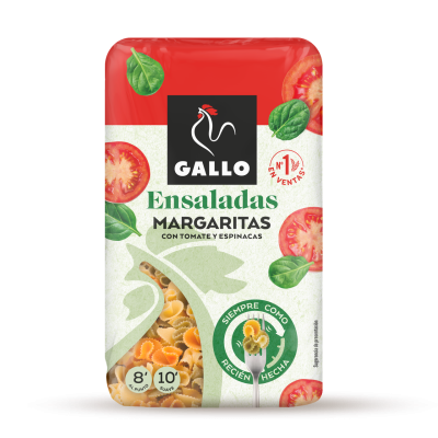 Макаронні вироби з томатами та шпинатом "Маргаритки" Gallo Ensaladas Margaritas 450 г Іспанія