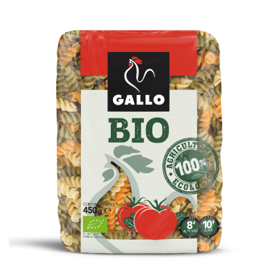 Макаронні вироби з томатами та шпинатом Спіраль Gallo Bio Helices 450 г Іспанія