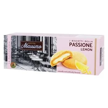 Печиво з лимонним кремом Maestro Massimo Passione Lemon 150 г Італія