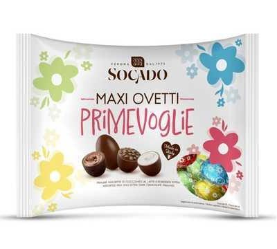 Цукерки шоколадні Яйця Асорті Socado Maxi Ovetti Primevoglie 450 г Італія