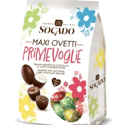 Цукерки шоколадні Яйця Асорті Socado Maxi Ovetti Primevoglie 400 г Італія