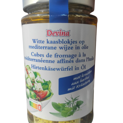 Сир Фета в олії з ароматними травами Devina 350/180г Німеччина