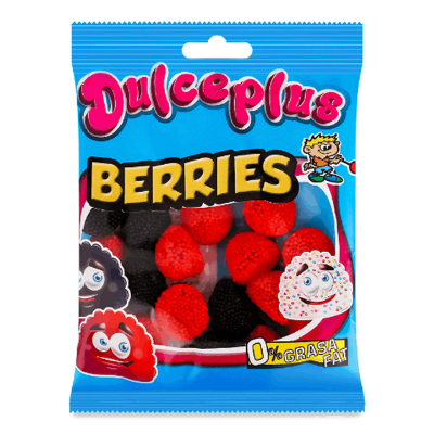 Желейні цукерки Малинки Dulceplus Berries 100 г Іспанія