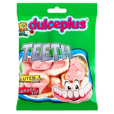 Желейні цукерки БЕЗ ГЛЮТЕНА Зуби Dulceplus Teeth 100 г Іспанія