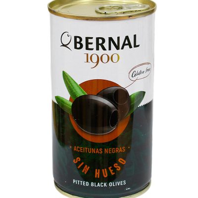 Маслини без кісточки без кісточки БЕЗ ГЛЮТЕНА Bernal Aceitunas Negras Sin Hueso 350 г/150г Іспанія