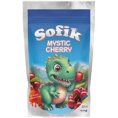 Напій сіковий зі смаком вишні Sofik Mystic Cherry з трубочкою 200 мл