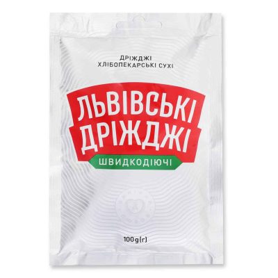 Дріжджі сухі активні Львівські 100 г Україна