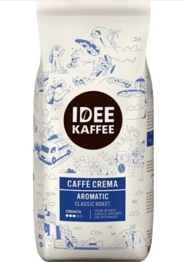 Кава зернова IDEE KAFFEE CREMA J. J. Darboven 100 арабіка 1 кг Німеччина