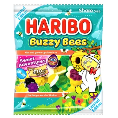 Желейні цукерки Шумні бджоли Haribo Buzzy Bees 160 г Німеччина