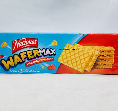Вафлі молочні з полуничний смак NACIONAL Wafermax Strawberry 125 г Португалія