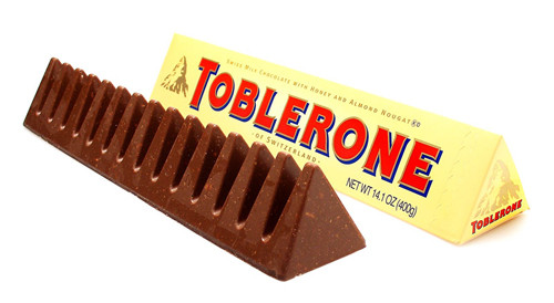 Швейцарський молочний шоколад Tobleron з медом і мигдальною нугою 100 г