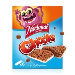 Зернові батончики з шоколадними кульками NACIONALBarra de Cereais Chooks (6x21 г) 126 г Португалія