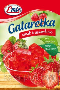 Галаретка (Желе) зі смаком полуниці Emix Польща 79г