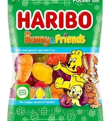 Желейні цукерки Кролик і друзі Haribo Bunny & Friends175г Німеччина